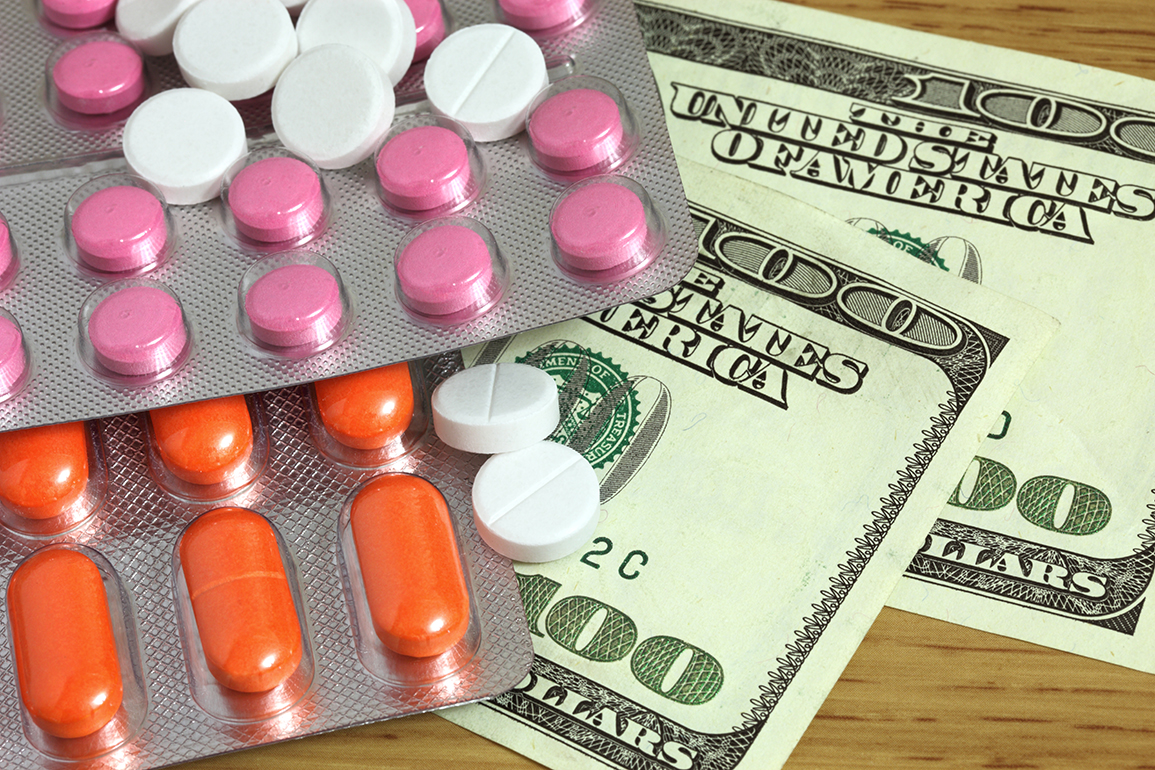 Pills and hundred-dollar bills.